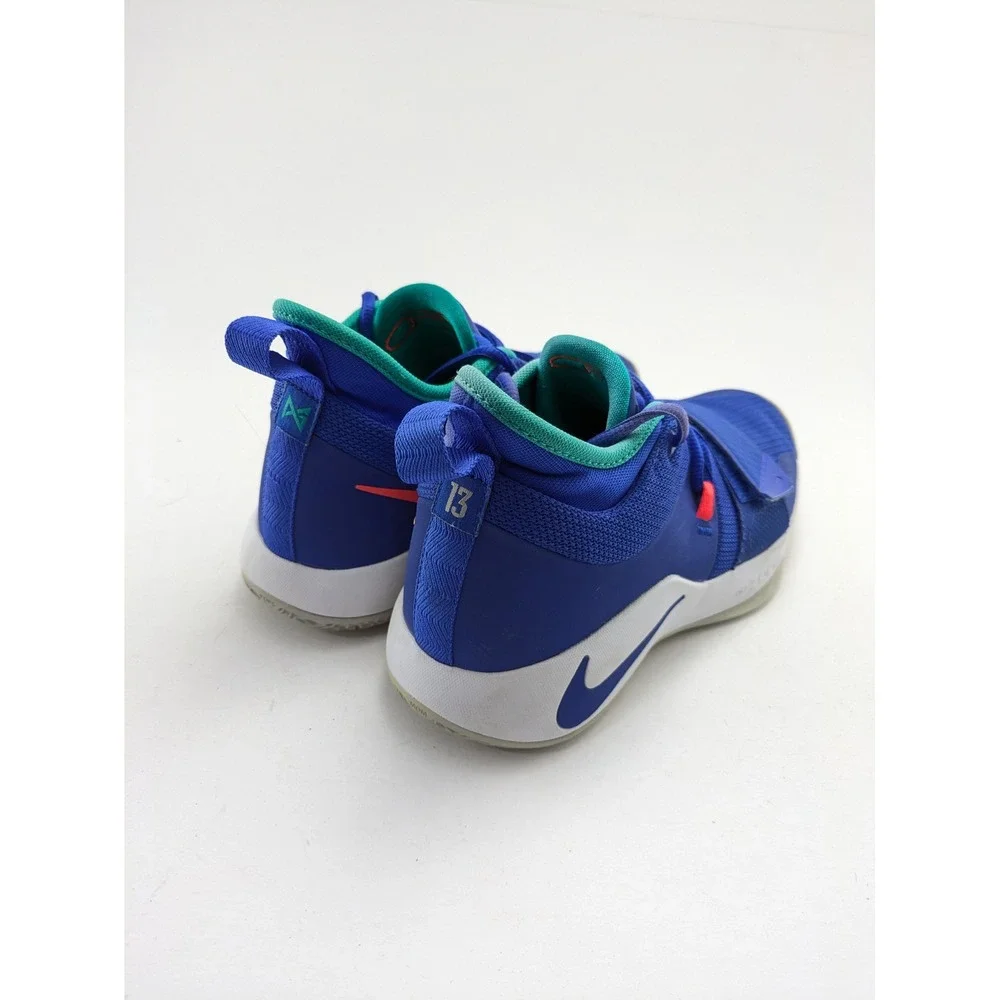 Mens Nike‎ Zoom PG 2.5 Fortnite Blue Green Basketball Shoes BQ8452-401 Size 9